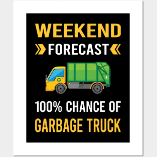 Weekend Forecast Garbage Truck Trucks Posters and Art